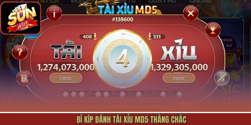 Bí kíp đánh tài xỉu MD5 thắng chắc