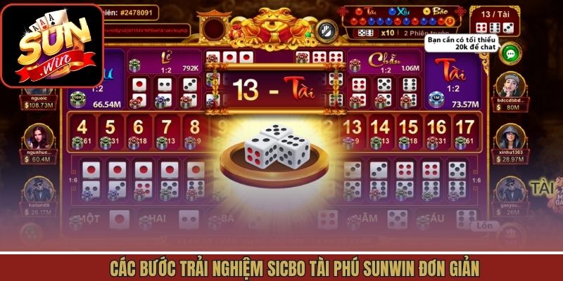 Trải nghiệm giải trí sicbo tài phú nhanh chóng