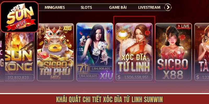 Khái quát chi tiết xóc đĩa tứ linh Sunwin