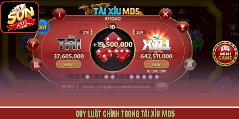 Quy luật chính trong tài xỉu MD5